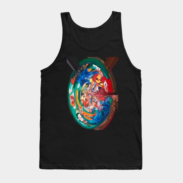 Digital I Poker Night Cut Tank Top by Lavott4Art